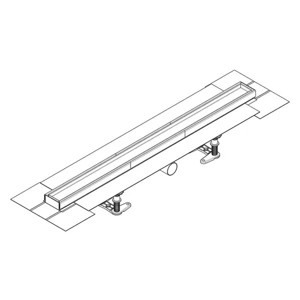 Трап для душа под плитку Hansgrohe RainDrain Compact Flat 80 см 56167000
