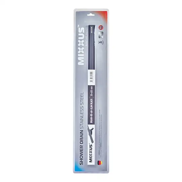 MIXXUS Drain-05-60-Slim Душовий трап, чорний (MI6169)