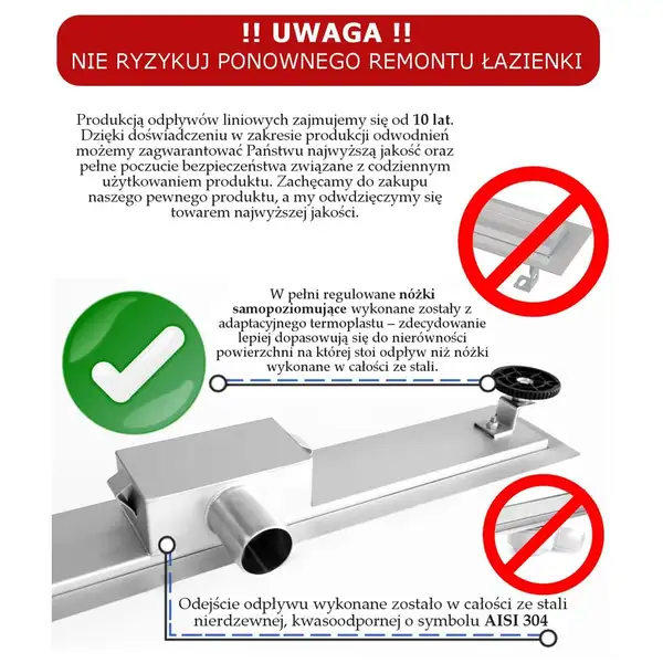 Трап для душа REA WAVE 100 см (REA-G0409)