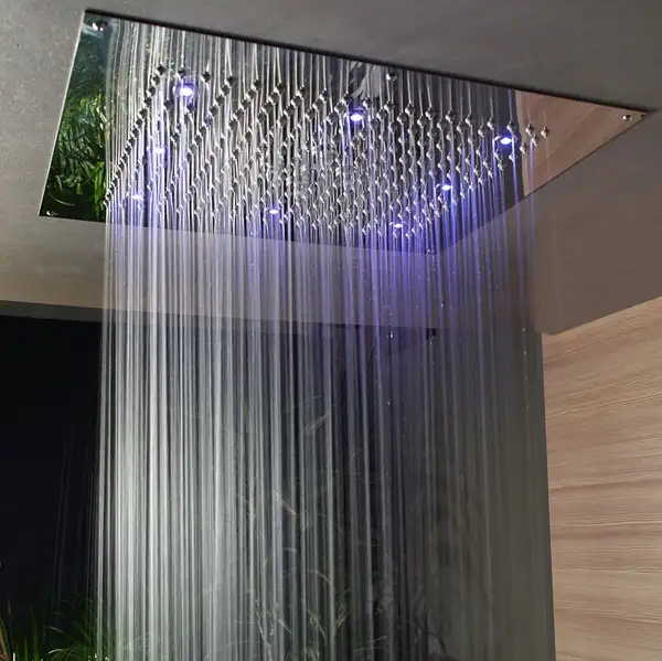 Верхній душ BOSSINI Dream 8 RGB LED, для підвісної стелі 57x47сm, хром (H38661000030016)