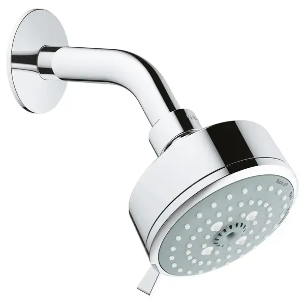 Верхний душ с кронштейном Grohe New Tempesta Cosmopolitan 100 (цвет - хром) (26090000 Grohe) фото 1 Aquada.com.ua