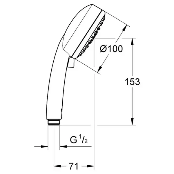 Лійка для ручного душу Grohe Vitalio Comfort 100 26094000