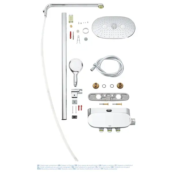 Душова система з термостатом для душа Grohe Rainshower SmartControl (26250000)