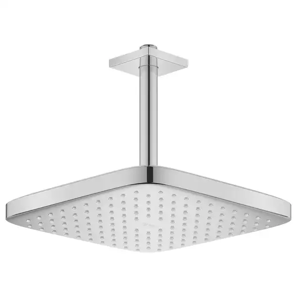 Верхний душ с потолочным душевым кронштейном Grohe Tempesta 250 х 250 мм Cube (цвет - хром) (26688000) фото 1 Aquada.com.ua