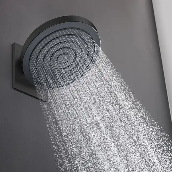 Верхний душ Ø 260 мм Hansgrohe Pulsify EcoSmart, 2 вида струи (цвет - чёрный матовый) (24151670)