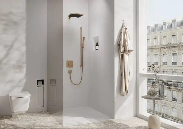 Верхній душ Hansgrohe Pulsify E 260 х 260 см 1jet EcoSmart+ (колір - шліфована бронза) 24333140