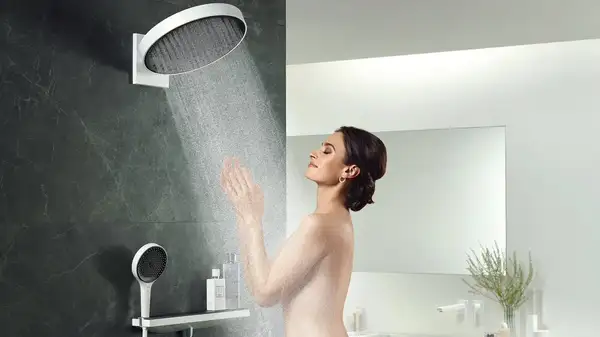 Верхний душ Ø 250 мм Hansgrohe Rainfinity EcoSmart, 1 тип струи (цвет - белый матовый) (26227700) фото 2 Aquada.com.ua