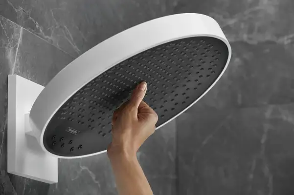 Верхний душ Ø 250 мм Hansgrohe Rainfinity EcoSmart, 3 типа струи (цвет - белый матовый) (26233700) фото 2 Aquada.com.ua