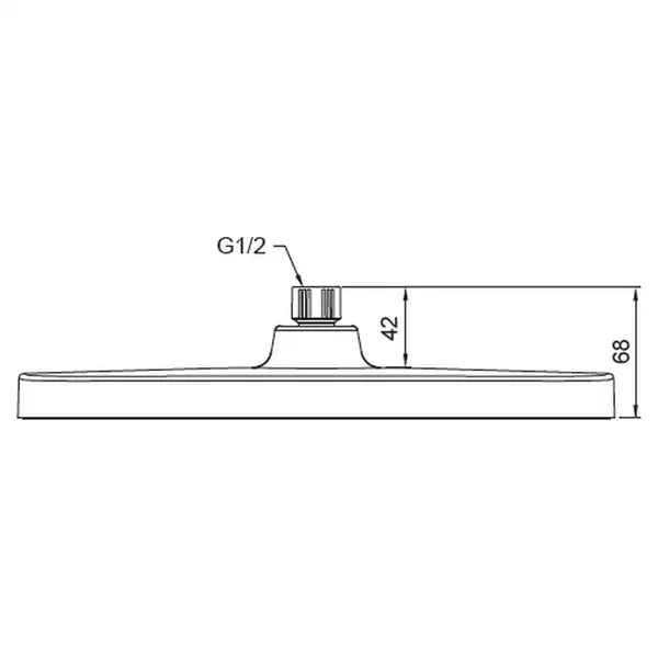 Лійка для душу стельова Koer KP-0402-01-OH 310x200мм (KR4984)