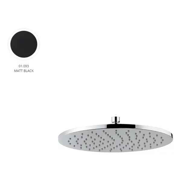 New-Form Верхній душ New Form XT 30см, Matt Black (26534.01.093)