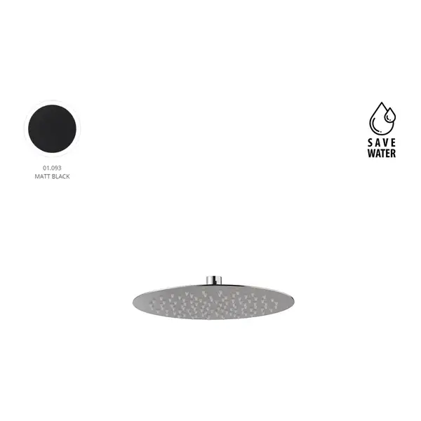 New-Form Верхній душ New Form NERO 25см, matt black (27027.01.093)
