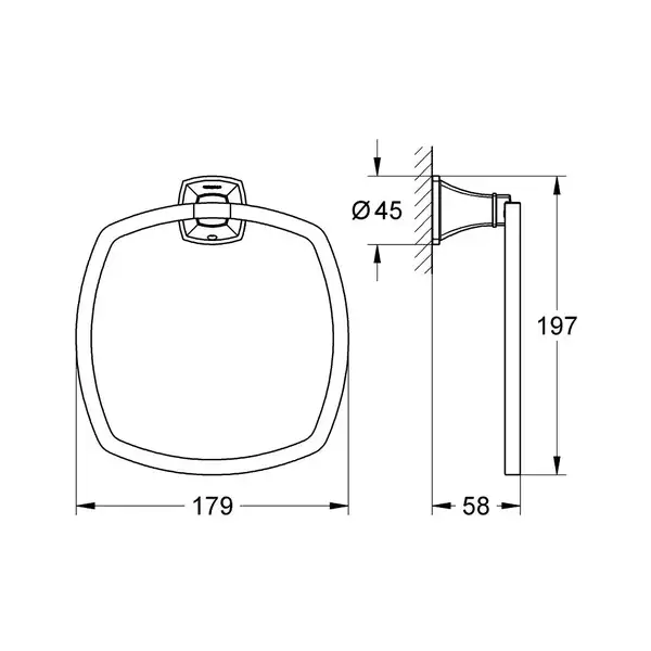 Кільце для рушника Grohe Grandera (40630000)