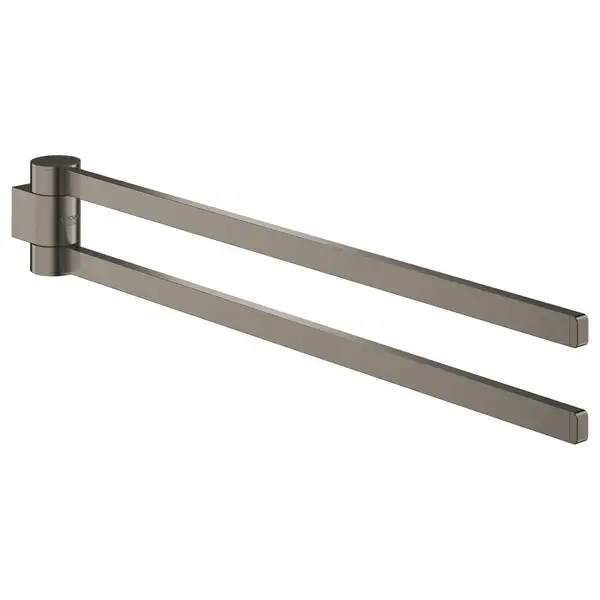 Полотенцедержатель двойной, поворотный 441 мм Grohe Selection, тёмный графит, матовый (41063AL0) фото 1 Aquada.com.ua
