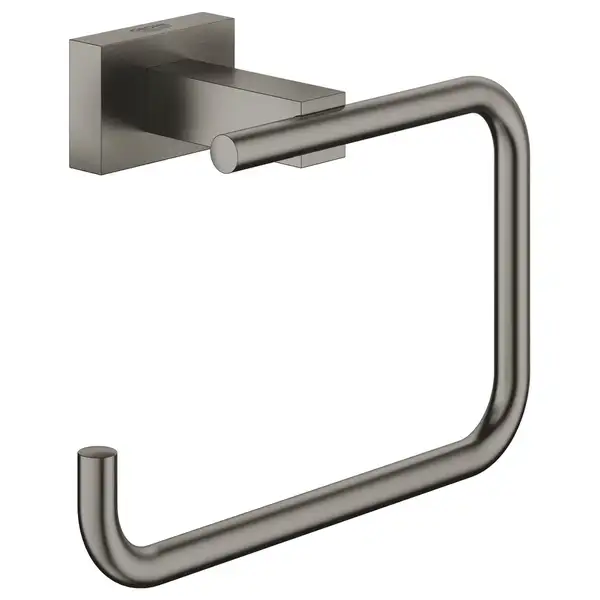 Бумагодержатель без крышки Grohe Essentials Cube (цвет - тёмный графит, матовый) (40507AL1) фото 1 Aquada.com.ua