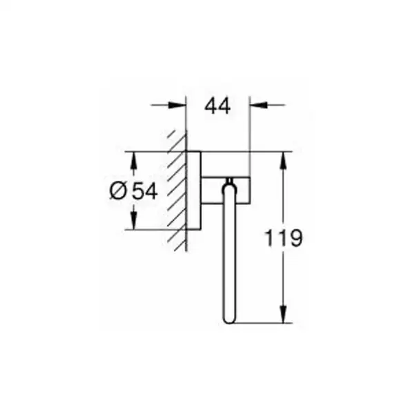 Тримач туалетного паперу, Grohe Essentials, графіт (40689AL1)
