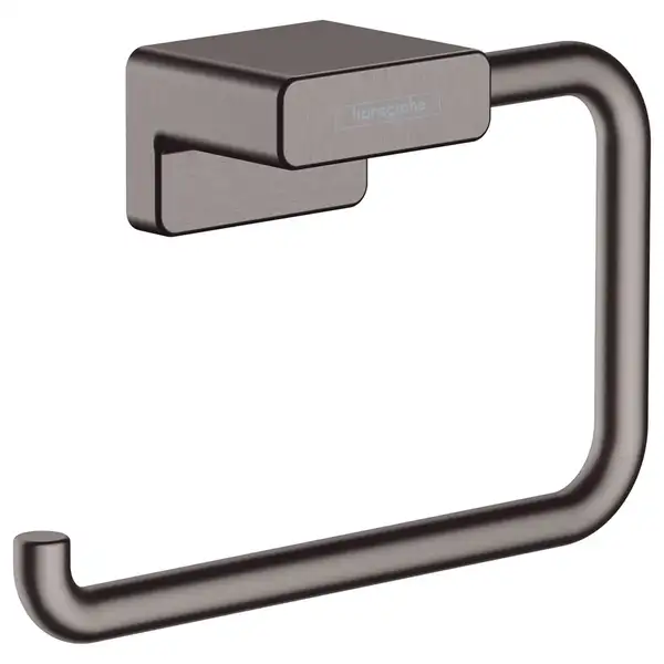 Бумагодержатель без крышки Hansgrohe AddStoris (цвет - матовый чёрный хром) (41771340) фото 1 Aquada.com.ua