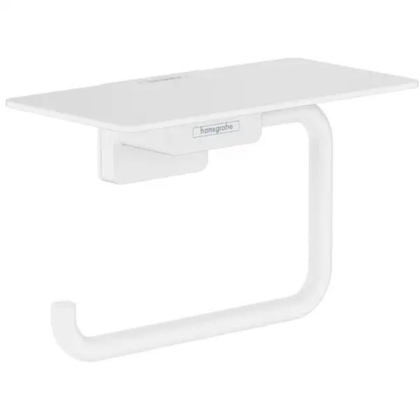 Тримач туалетного паперу Hansgrohe AddStoris з поличкою, Matt White (41772700)