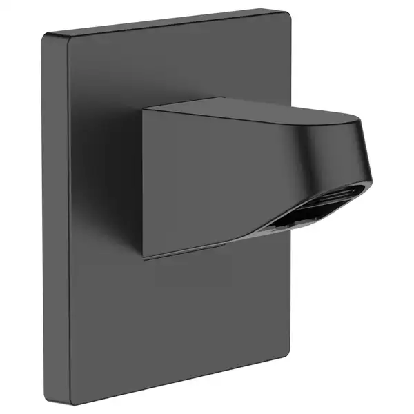 Настенный переходник для верхнего душа Ø 105 мм Hansgrohe Pulsify (цвет - чёрный матовый) (24139670) фото 1 Aquada.com.ua