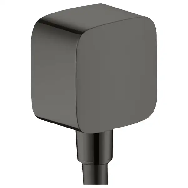 Шланговое подсоединение Hansgrohe Fixfit (цвет - шлифованный чёрный хром) (26457340) фото 1 Aquada.com.ua
