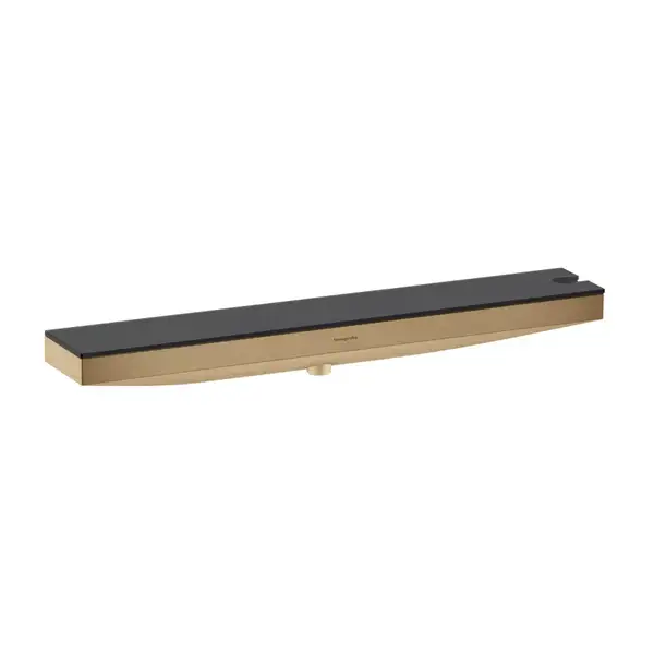 Настенный держатель Porter 500 с полкой правый Hansgrohe Porter E (цвет - шлифованная бронза) 26858140