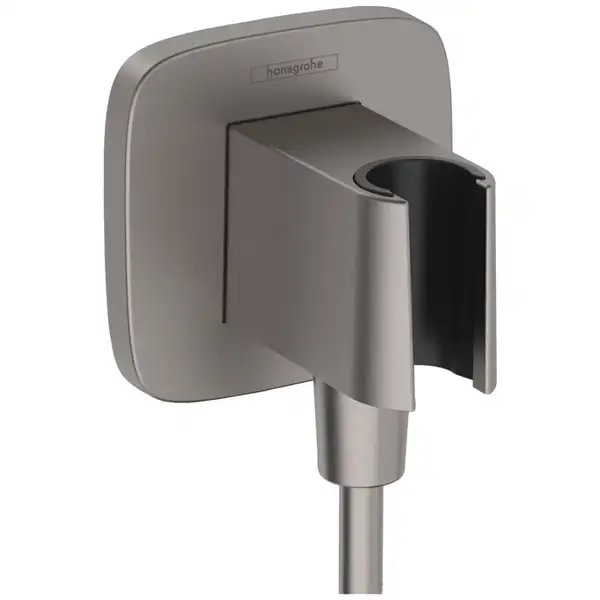 Шлангове приєднання Hansgrohe FixFit Porter Q з тримачем, Brushed Black Chrome (26887340)