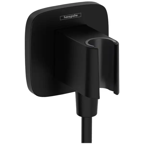 Шлангове підключення Hansgrohe FixFit Porter Q з тримачем, Matt Black (26887670)