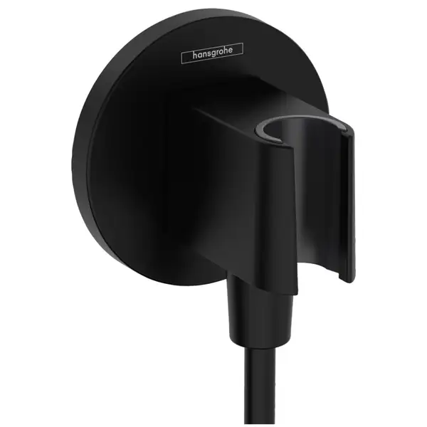 Шлангове приєднання Hansgrohe FixFit Porter S з тримачем, Matt Black (26888670)