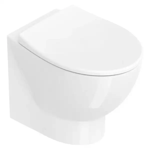 Унитаз напольный NewFlush (безободковый) Catalano Italy с сиденьем Soft Close, белый глянцевый (1VPECORIT00+5ITSTF00) фото 1 Aquada.com.ua