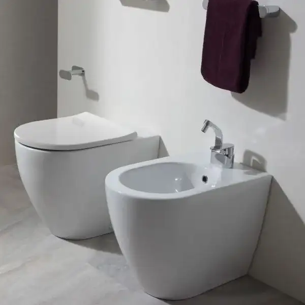 Унітаз підлоговий Flaminia Link із системою Goclean, carbone matt (LK117G) (LK117GCAR)