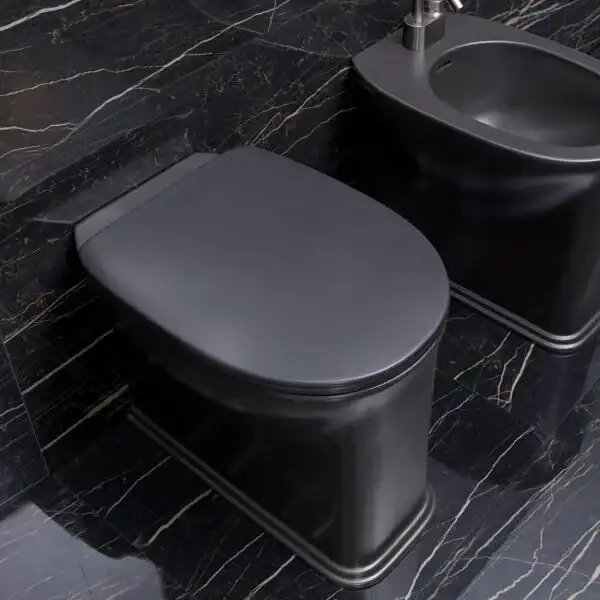 Унітаз підлоговий Flaminia Madre із системою Goclean, чорний глянсовий (MA117G) (MA117GNER)