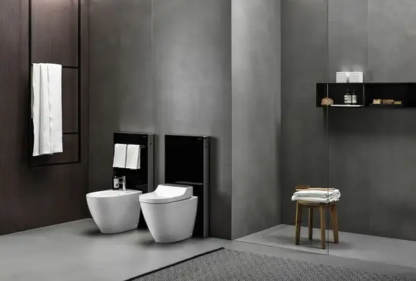 Напольный унитаз-биде Geberit AquaClean Tuma Comfort (стекло чёрное) (146.310.SJ.1) фото 2 Aquada.com.ua