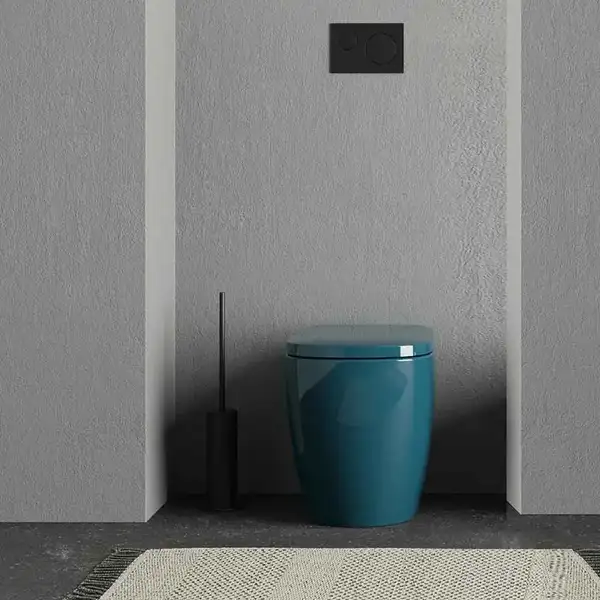 Nic-Design Унітаз підлоговий Nic Design Ovvio 37,4х53х42 см, Amazzonia глянець (003859077)