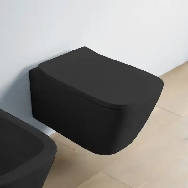 Artceram A16 Унитаз подвесной, черный матовый (ASV003 17; 00) (ASV003 17; 00_ASA001 17; 71)