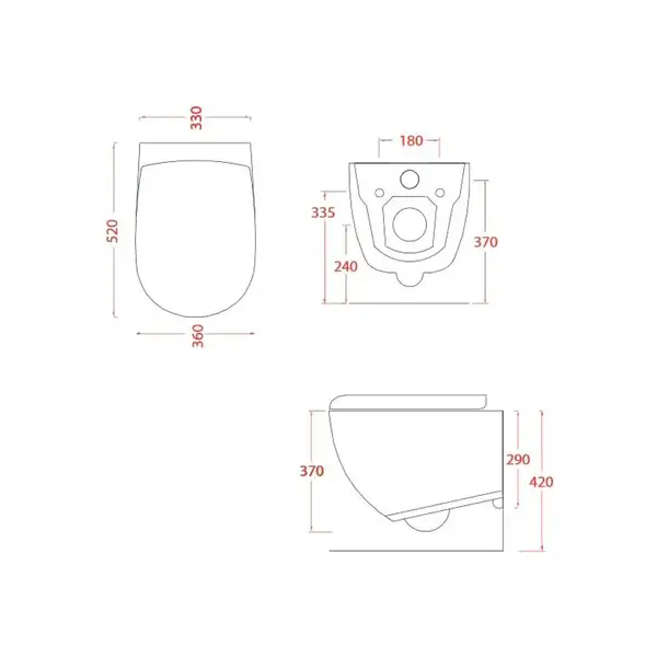 Унітаз підвісний безободковий Artceram FILE 2.0 білий (FLV004 01; 30)