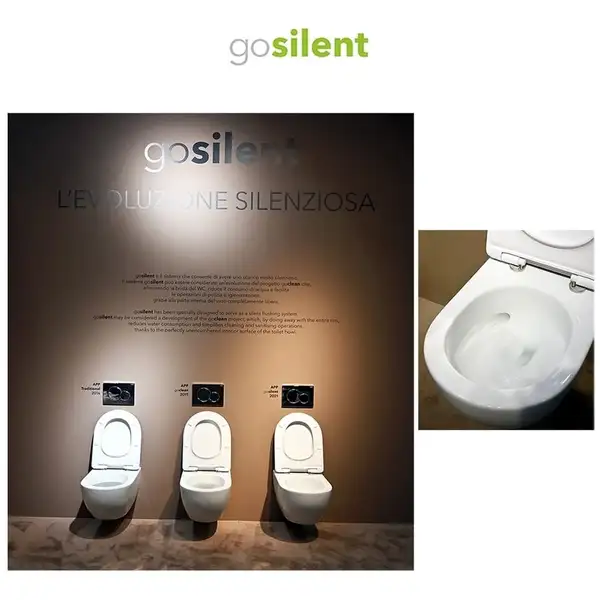 Flaminia App GOSILENT Подвесной унитаз, белый (AP118S+QKCW09)