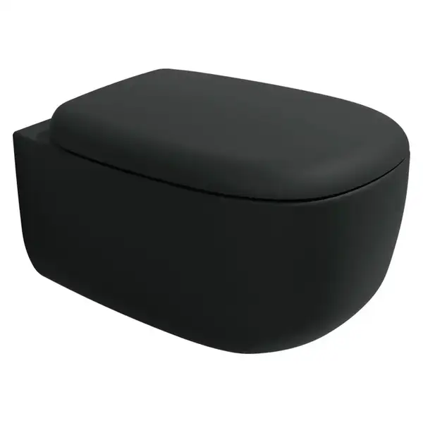 Підвісний унітаз Flaminia Bonola 54x38 з системою Goclean, сarbone matt (BN118G) (BN118GCAR)