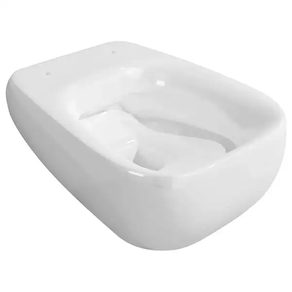 Унитаз подвесной Goclean® (безободковый) Flaminia Fluo с сиденьем Soft Close, цвет - Latte opaco (матовый) FU118G+FUCW05 Latte