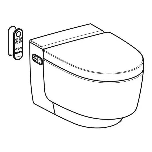 Подвесной унитаз-биде Geberit AquaClean Mera Classic (хром) (146.204.21.1)