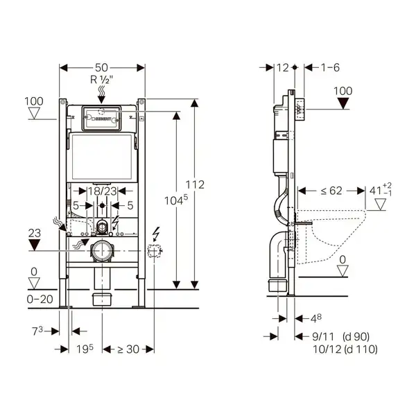 Geberit AquaClean Alba Унитаз-биде подвесной, белый (146.350.01.1)