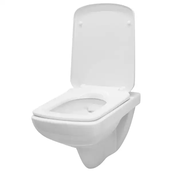 Унитаз подвесной Rimfree (безободковий) Geberit Selnova Square с сиденьем Soft Close QuickRelease (500.275.01.1+500.336.01.1)
