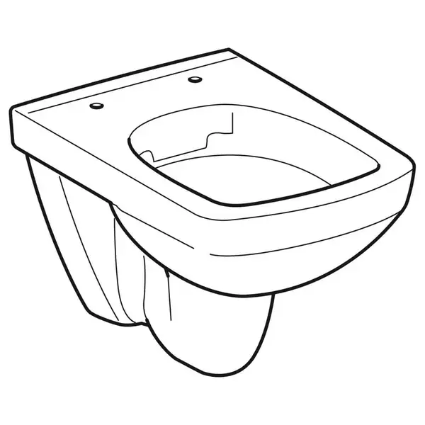 Унитаз подвесной, укороченный Geberit Selnova Compact (без сиденья) (500.280.01.1)