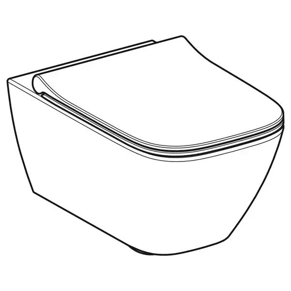 Geberit Smyle Square Унитаз подвесной, белый (500.685.01.1)
