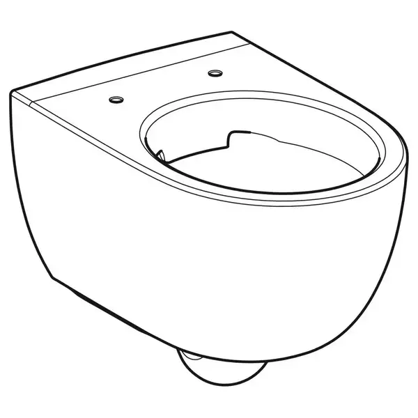 Унитаз подвесной Rimfree (безободковий), закрытая форма Geberit Selnova (без сиденья) (500.694.01.2)