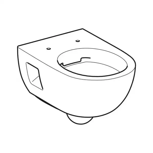 Geberit SELNOVA унитаз подвесной 53см, воронкоподобный, Rimfree, полузакрытая форма (501.545.01.1)