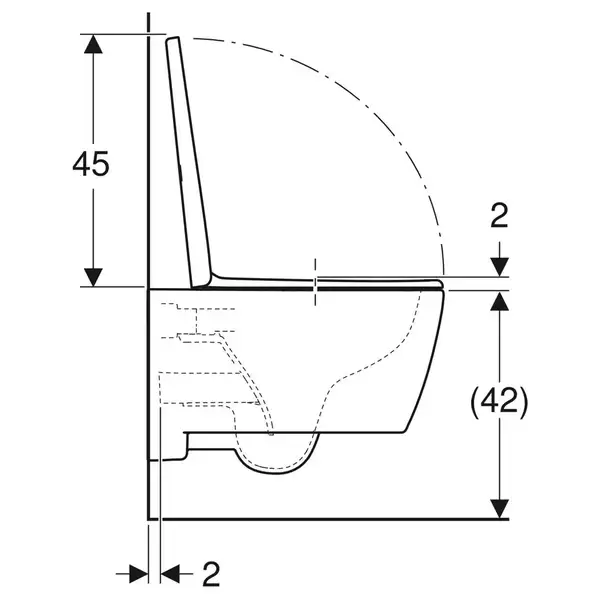 Geberit Icon Унитаз подвесной, матовый белый (501.663.JT.1)