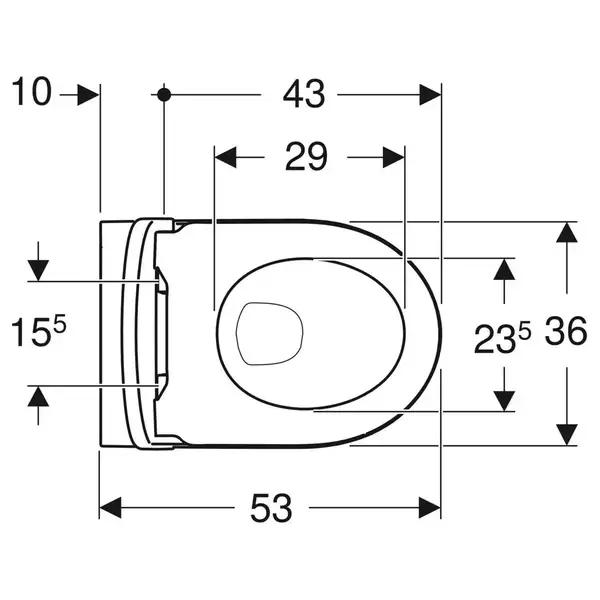 Geberit Icon Унитаз подвесной, матовый белый (501.663.JT.1)