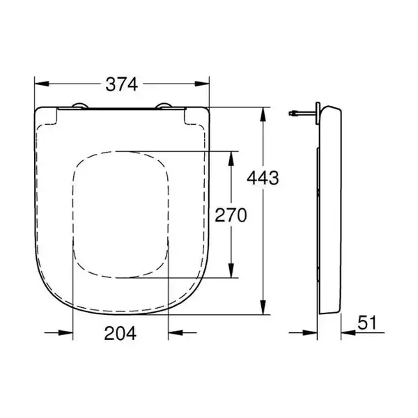 Унітаз підвісний Grohe Euro Ceramic з кришкою, білий (39206000/39330001) (39206000_39330001)