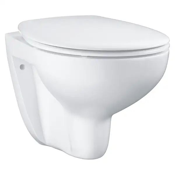 Унитаз подвесной Grohe Bau Ceramic, безоободковый с сиденьем Soft Close (39351000) фото 1 Aquada.com.ua