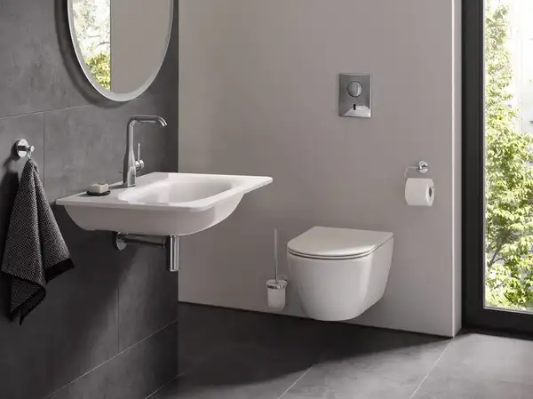 Унитаз подвесной безободковый Grohe Essence с сиденьем Soft Close (3957100H+39577000) фото 3 Aquada.com.ua