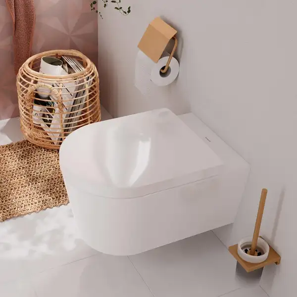 Унітаз підвісний AquaFall Flush (безободковий) Hansgrohe EluPura S (БЕЗ СИДІННЯ)  60193450